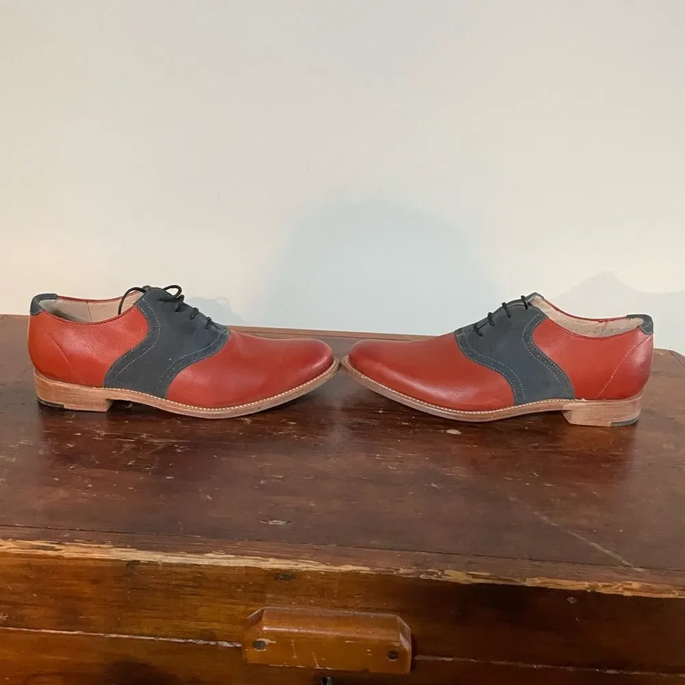 JD Fisk NWOT 9.5 Mens Dress Shoes Leather and‎ Suede